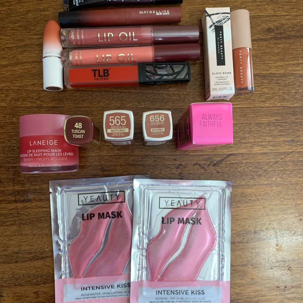 Multiples Lip Balm & Gloss Set - Pink, Nude, Coral